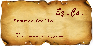 Szauter Csilla névjegykártya