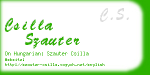 csilla szauter business card